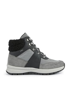 foto черевики geox braies b abx жіночі колір сірий на плоскому ходу