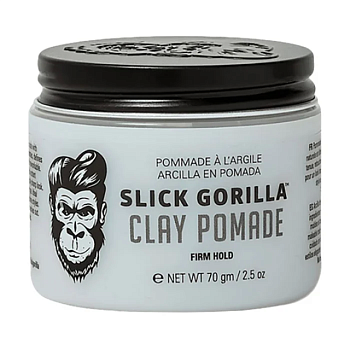 foto глина для укладки волос slick gorilla clay pomade сильной фиксации, 70 г