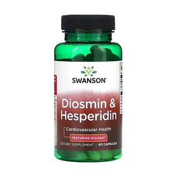 foto диетическая добавка в капсулах swanson diosmin & hesperidin диосмин и гесперидин, 60 шт