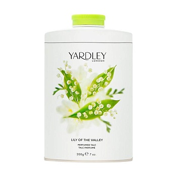 foto тальк для тіла yardley lily of the valley talc, 200 мл