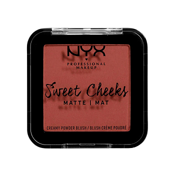 foto матові рум'яна для обличчя nyx professional makeup sweet cheeks matte creamy powder 01 totally chill, 5 г