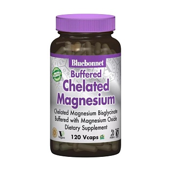 foto дієтична добавка мінерали в капсулах bluebonnet nutrition buffered chelated magnesium хелатний буферний магній 200 мг, 120 шт