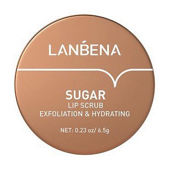 foto скраб для губ lanbena sugar lip scrub с коричневым сахаром, 6.5 г