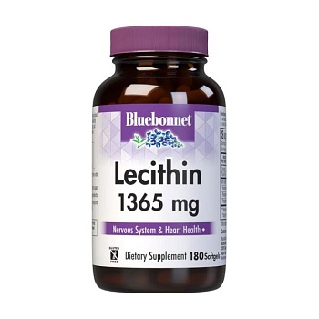 foto диетическая добавка в капсулах bluebonnet nutrition lecithin лецитин 1365 мг, 180 шт