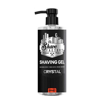 foto мужской гель для бритья the shave factory crystal shaving gel, 1 л