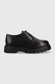 foto шкіряні туфлі vagabond shoemakers jeff чоловічі колір чорний