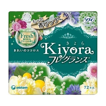 foto щоденні прокладки sofy kiyora fresh, 72 шт