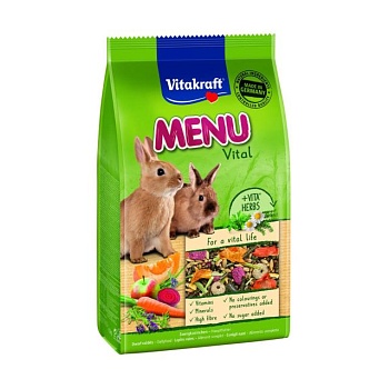 foto корм для кроликов vitakraft menu vital, 1 кг