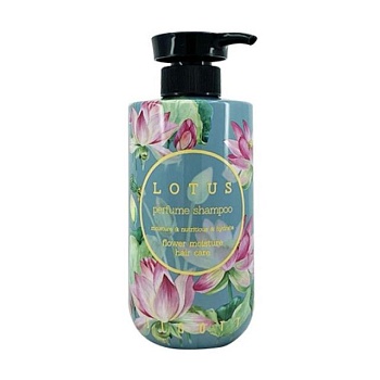foto парфюмированный шампунь для волос jigott lotus shampoo, 500 мл