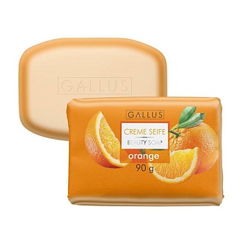 foto мыло твердое gallus creme seife beauty soap orange, 90 г