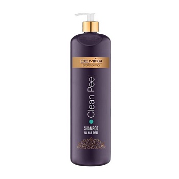 foto шампунь-пилинг для волос и кожи головы demira professional clean peel shampoo с aha-кислотами, 1 л