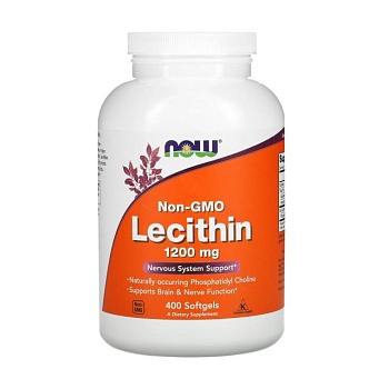 foto дієтична добавка в желатинових капсулах now foods lecithin лецитин 1200 мг, 400 шт