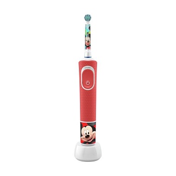 foto дитяча електрична зубна щітка oral-b kids mickey від 3 років, м'яка, 1 шт
