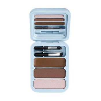 foto палетка для макияжа бровей makeup obsession brow goals, light to medium brown, 4.2 г