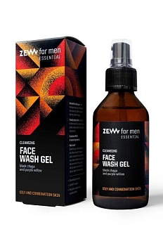 foto очищающий гель для лица zew for men 100 ml