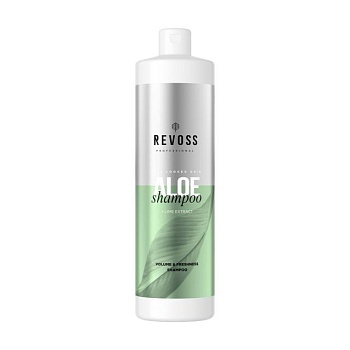foto шампунь для объема волос revoss professional aloe shampoo, 900 мл