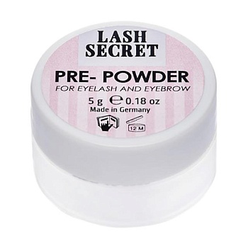 foto пудра для окрашивания бровей и ресниц lash secret pre-powder for eyelash and eyebrow, 5 г