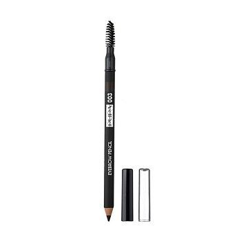 foto водостійкий олівець для брів pupa waterproof eyebrow pencil, 03 dark brown, 1.08 г