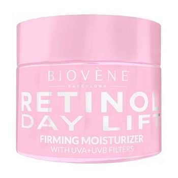 foto підтягувальний зволожувальний денний крем для обличчя biovene retinol day lift firming moisturizer with uva + uvb filters, 50 мл