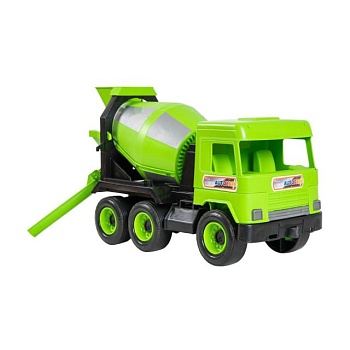 foto детская игрушка tigres middle truck бетономешалка, в коробке, зеленая, от 3 лет (39485)