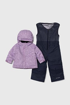foto дитяча куртка і комбінезон columbia колір фіолетовий