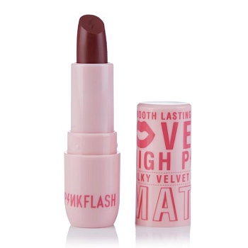 foto матовая помада для губ pinkflash silky velvet lipstick bb01, 3.4 г