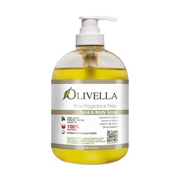 foto рідке мило для обличчя та тіла olivella face & body soap для чутливої шкіри, 500 мл