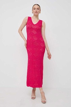 foto платье twinset цвет розовый maxi облегающая
