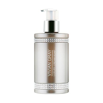 foto жидкое крем-мыло для рук vivian gray grey crystals luxury cream soap, 250 мл