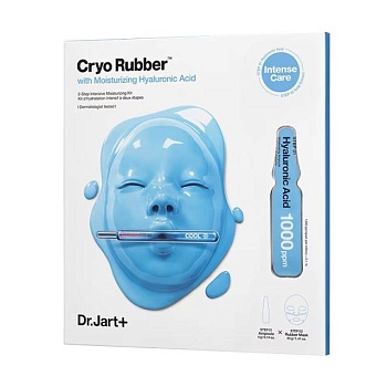 foto альгинатная маска для лица dr. jart+ cryo rubber with moisturizing hyaluronic acid увлажнение, 44 г