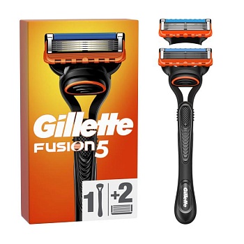 foto станок для гоління gillette fusion5 чоловічий, з 2 змінними картриджами