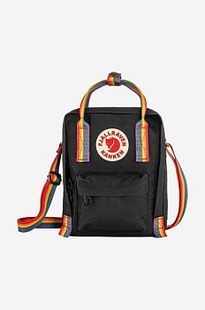 foto сумка fjallraven kanken rainbow sling цвет чёрный f23623.550.907-907