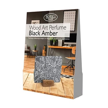 foto аромат для дома pachnaca szafa wood art perfume black amber, 13.5*8.5 см