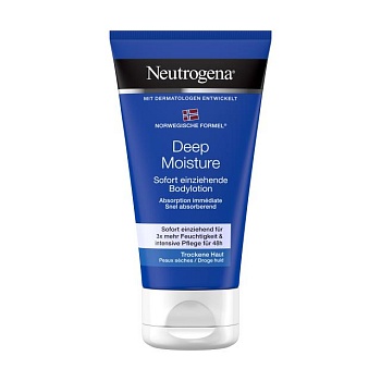 foto лосьон для тела neutrogena norwegian formula deep moisture body lotion глубокое увлажнение, для сухой кожи, 75 мл