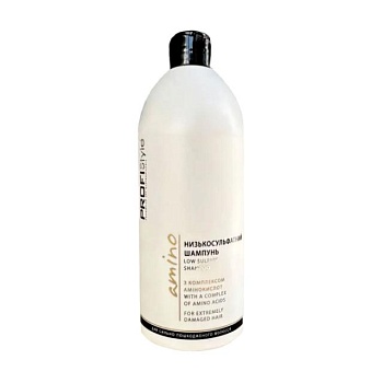 foto низкосульфатный шампунь profi style amino low sulfate shampoo для сильно поврежденных волос, 500 мл