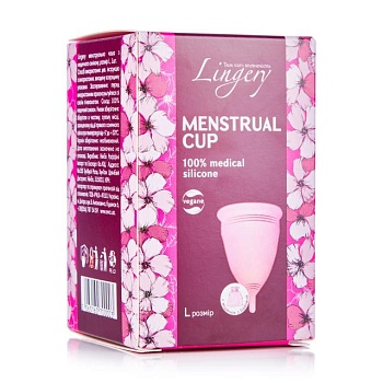 foto менструальная чаша lingery размер l, 1 шт