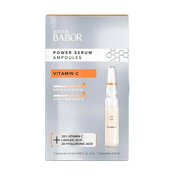 foto ампули-концентрат для обличчя babor doctor babor power serum ampoules vitamin c з вітаміном с, 7*2 мл