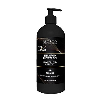 foto мужской шампунь-гель для душа 2в1 bioton cosmetics for men spa & aroma shampoo shower gel хмель, 750 мл