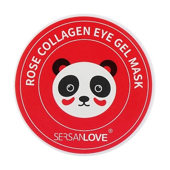 foto гидрогелевые патчи для кожи вокруг глаз sersanlove panda rose collagen eye gel mask, 60 шт