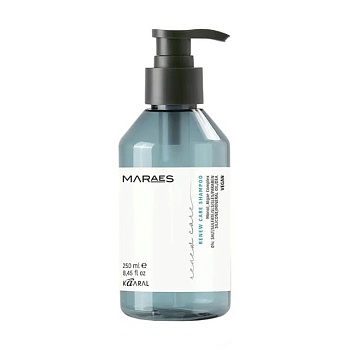 foto восстанавливающий шампунь kaaral maraes renew care shampoo с комплексом водорослей, 250 мл