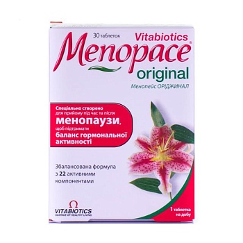 foto дієтична добавка в таблетках vitabiotics menopace original менопейс оріджинал, 30 шт
