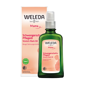 foto масло для профилактики растяжек weleda mama stretch mark oil, 100 мл