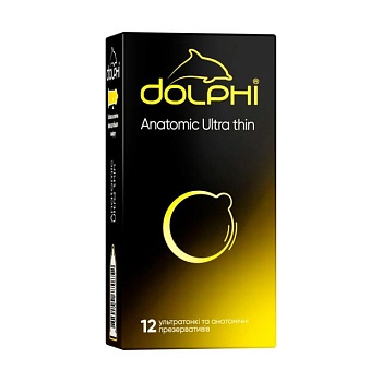 foto презервативи dolphi anatomic ultra thin анатомічні надтонкі, 12 шт