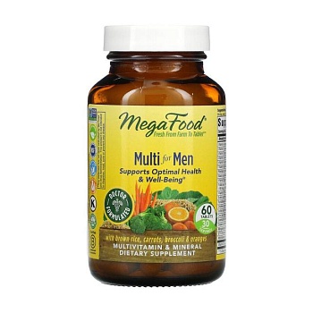 foto диетическая добавка мультивитамины и минералы в таблетках megafood multi for men для мужчин, 60 шт