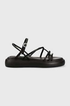 foto шкіряні сандалі vagabond shoemakers blenda жіночі колір чорний на платформі 5519.801.20