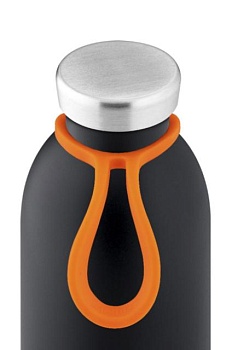 foto 24bottles - карабин для бутылок bottle.tie.orange-orange