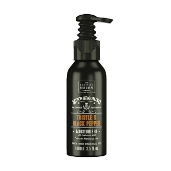 foto мужской увлажняющий крем для лица scottish fine soaps men's grooming thistle & black pepper moisturiser, 100 мл