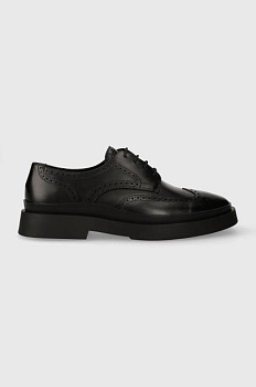 foto шкіряні туфлі vagabond shoemakers mike чоловічі колір чорний 5663.001.20