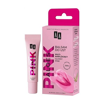 foto мультизволожувальний бальзам для губ aa aloes pink multi-moisturizing lip balm, 10 г