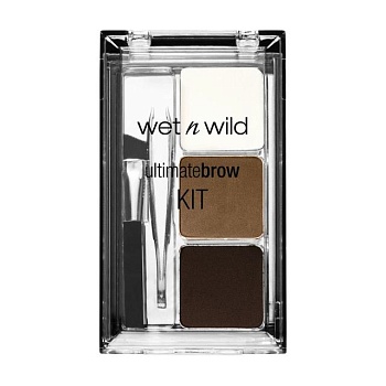 foto набір для брів wet n wild ultimate brow kit, 963 ash brown, 2.5 г